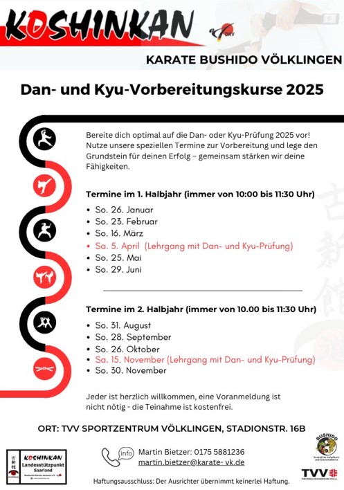 Vorbereitungskurse 2025