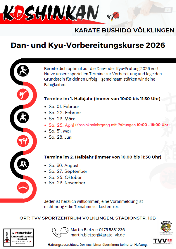 Zusatzaktivitäten 2026